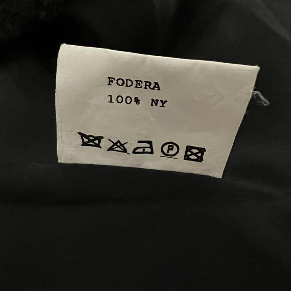 Gaetano Navarra Blazer Womens IT 40 Small Black Boucle Fringe Chain Italy Peplum - Picture 8 of 16